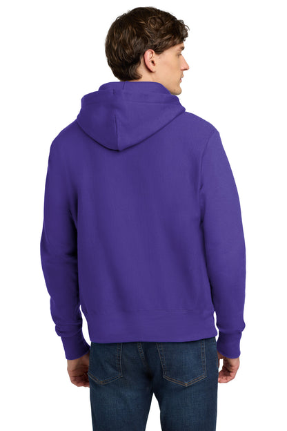 Purple Champion Reverse Weave Hooded Sweatshirt S101