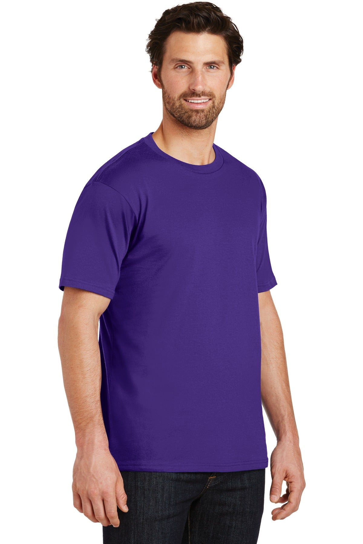 Purple District Perfect Weight Tee. DT104 plain