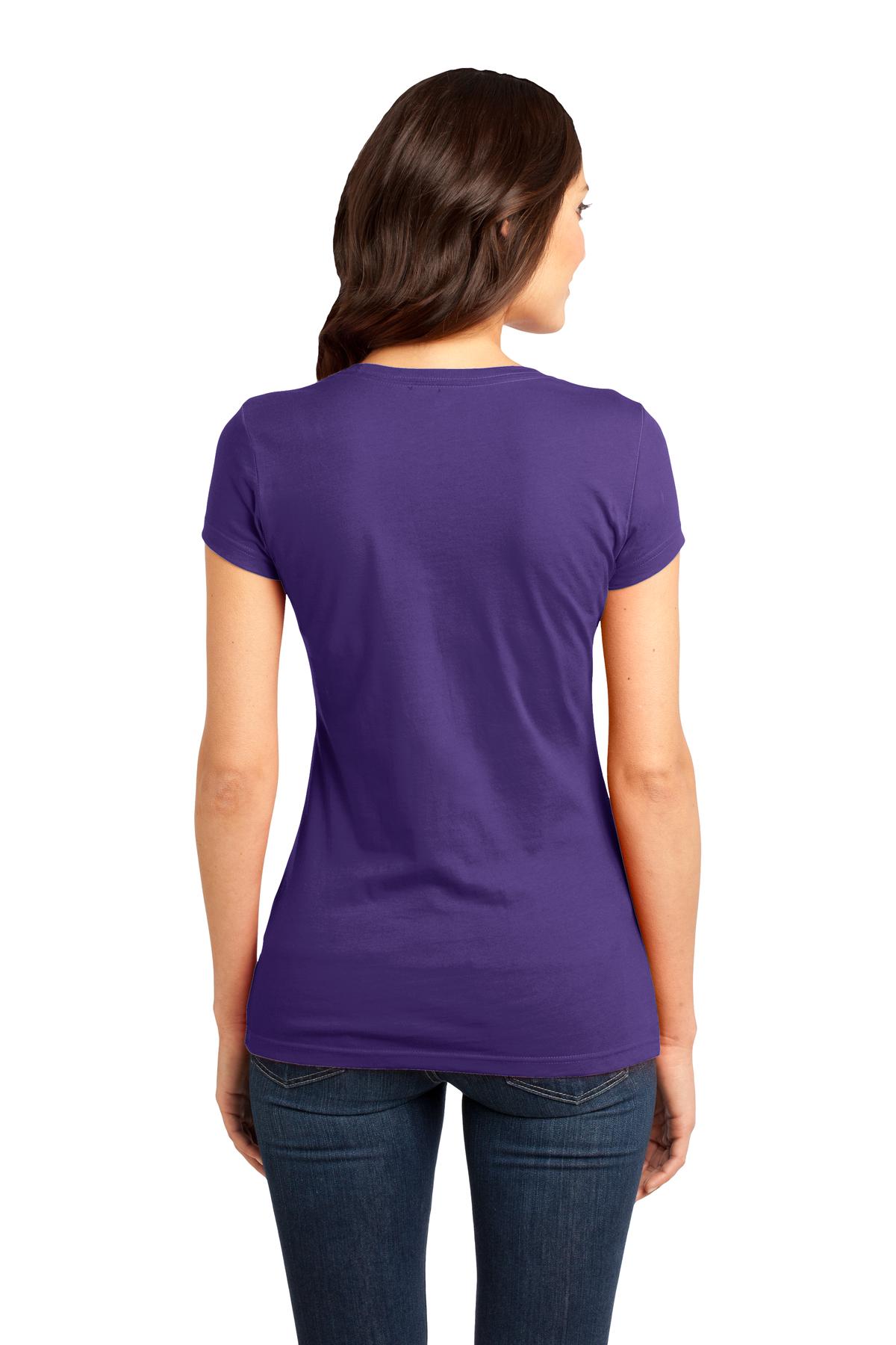 Purple District Women's Fitted Very Important Tee . DT6001 plain