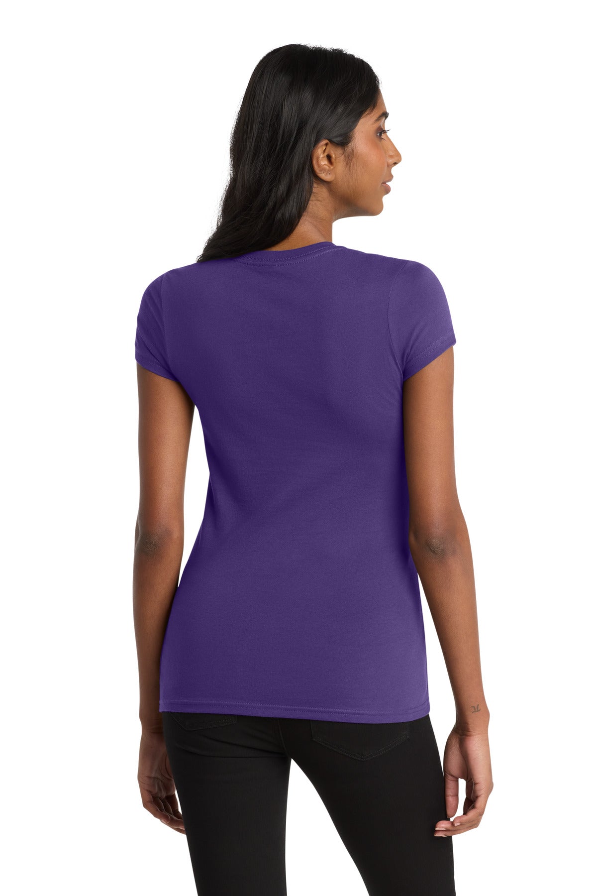 Purple District Women's Fitted Very Important Tee . DT6001 plain