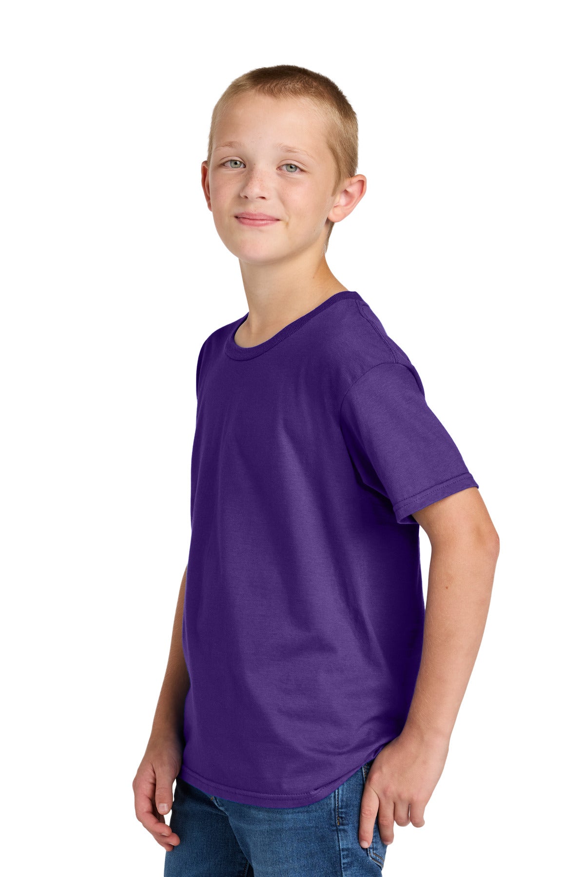 Purple Jerzees Classics Youth Cotton T-Shirt 363Y