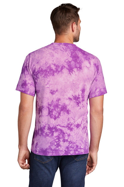 Purple Port & Co Crystal Tie-Dye Tee PC145 plain