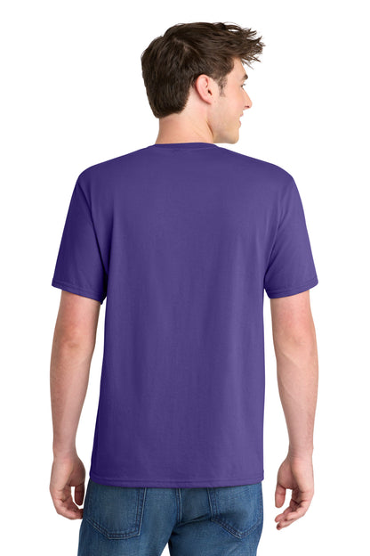 Purple Port & Co Performance Blend Tee. PC381 plain