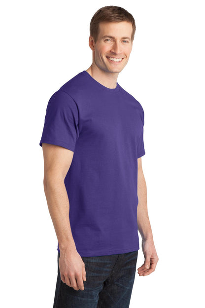 Purple Port & Co Ring Spun Cotton Tee. PC150 plain