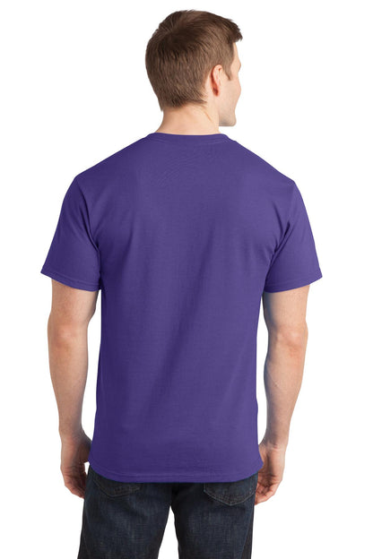 Purple Port & Co Ring Spun Cotton Tee. PC150 plain