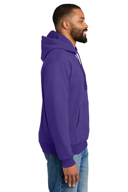 Purple Port & Co Tall Essential Fleece Pullover Hooded Sweatshirt. PC90HT plain