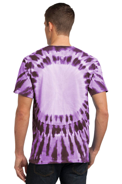 Purple Port & Co Window Tie-Dye Tee. PC149 plain