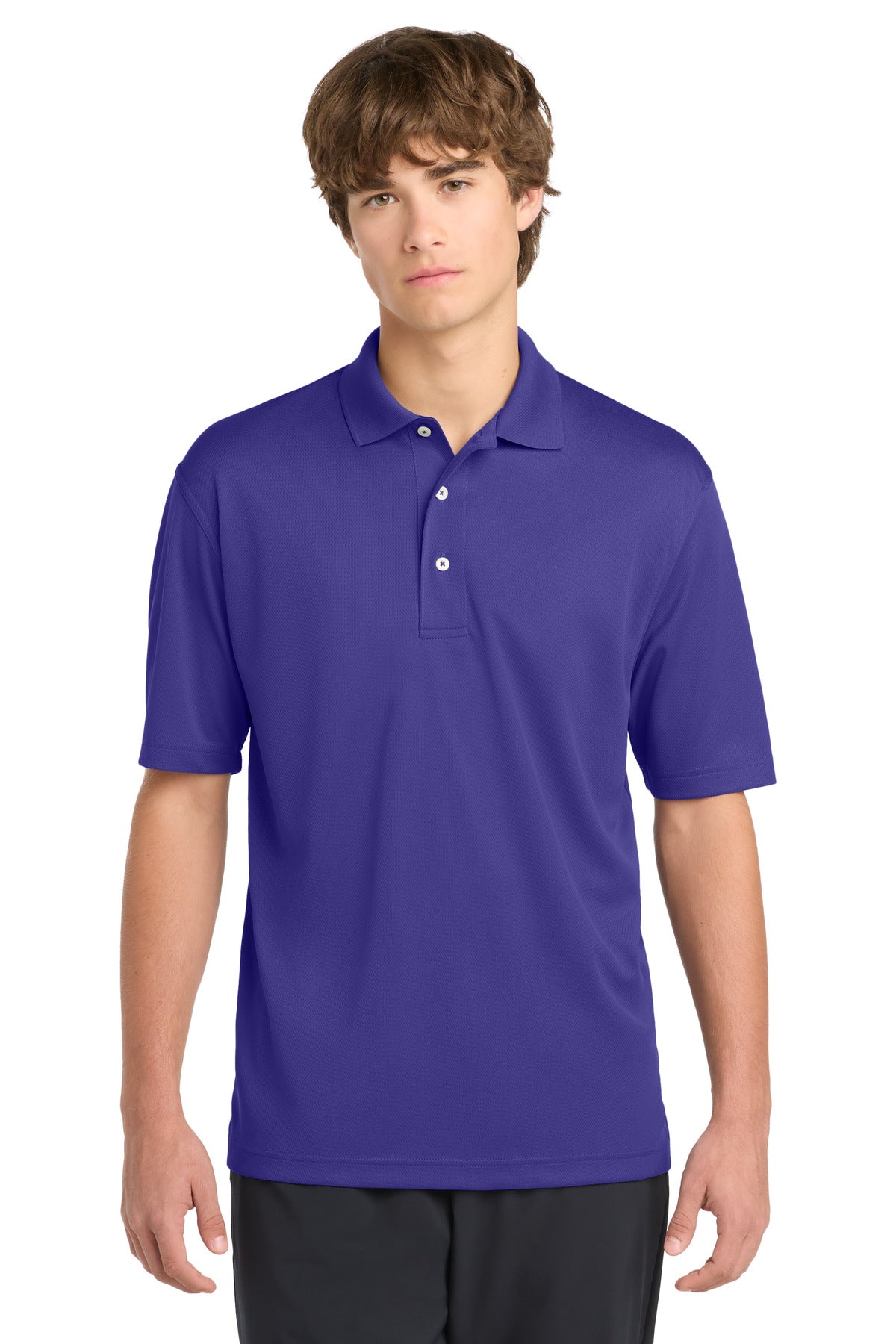Purple Sport-Tek Dri-Mesh Polo. K469 plain