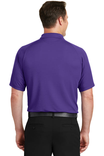 Purple Sport-Tek Dry Zone Raglan Polo. T475 plain