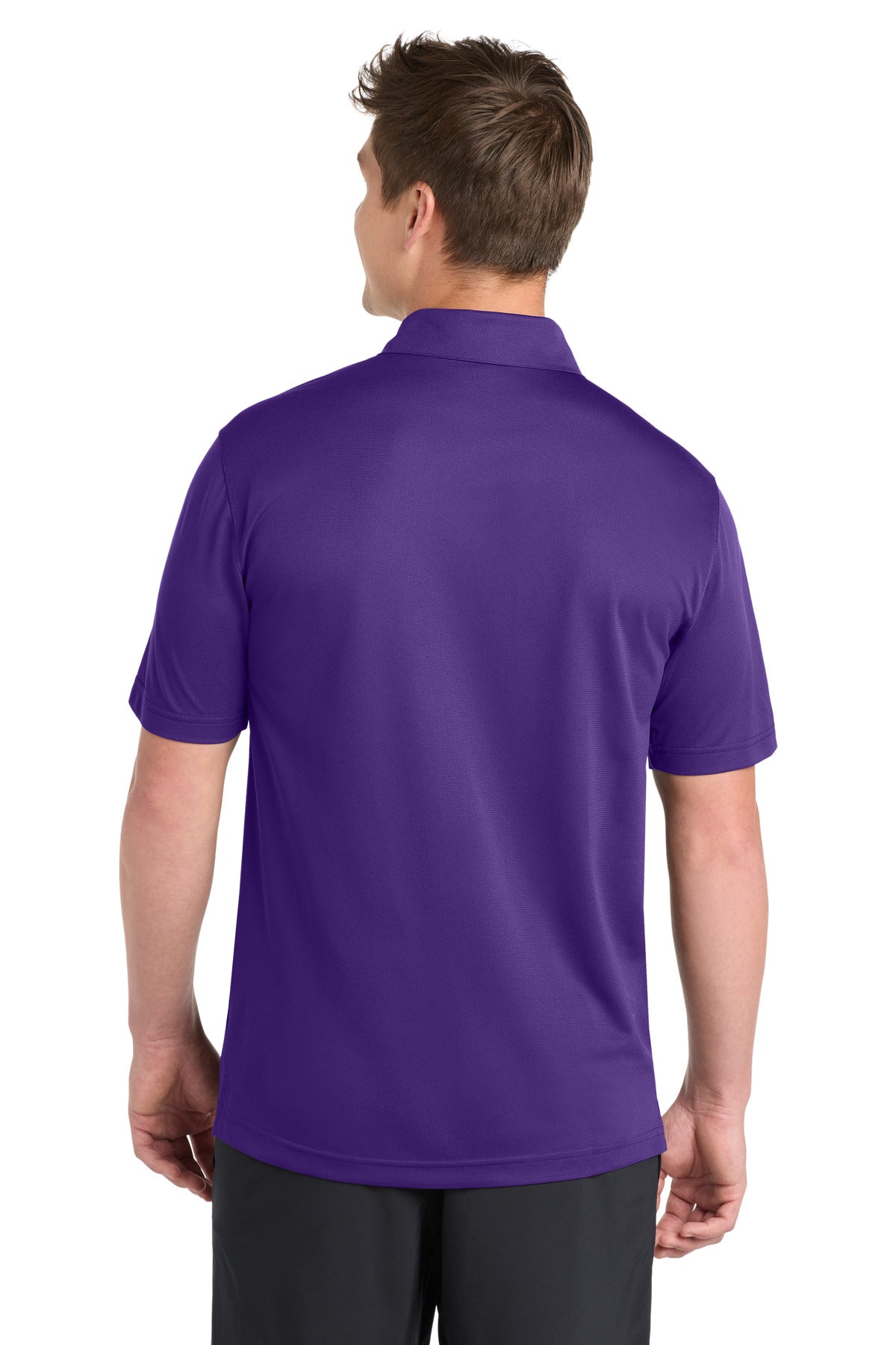 Purple Sport-Tek PosiCharge Active Textured Polo. ST690 plain