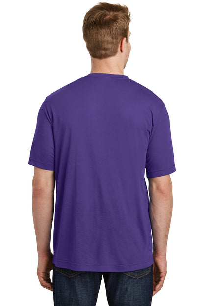 Purple Sport-Tek PosiCharge Competitor Cotton Touch Tee. ST450 plain