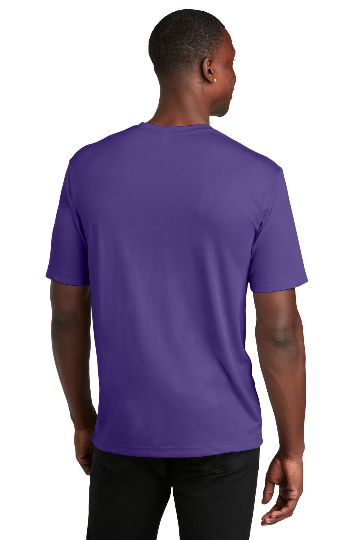Purple Sport-Tek PosiCharge Competitor Cotton Touch Tee. ST450 plain