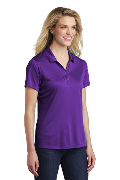 Purple Sport-Tek Women's PosiCharge Competitor Polo. LST550 plain