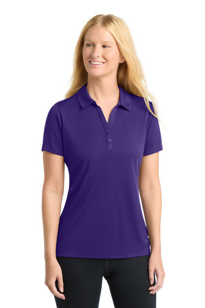 Purple Sport-Tek Women's PosiCharge Competitor Polo. LST550 plain