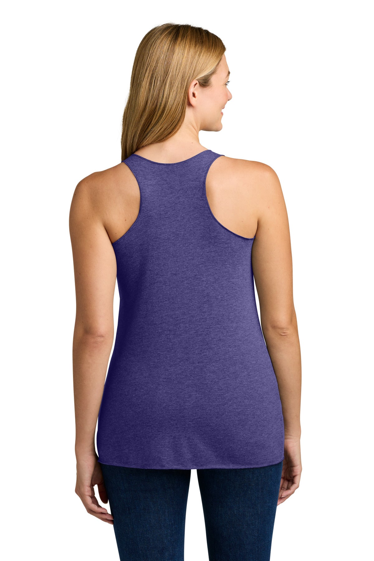 PurpleRush Next Level Apparel Women's Tri-Blend Racerback Tank. NL6733 plain