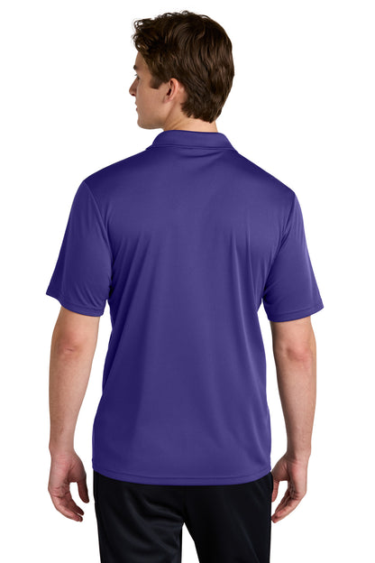Purple/Wh Sport-Tek Competitor United Polo ST104 plain