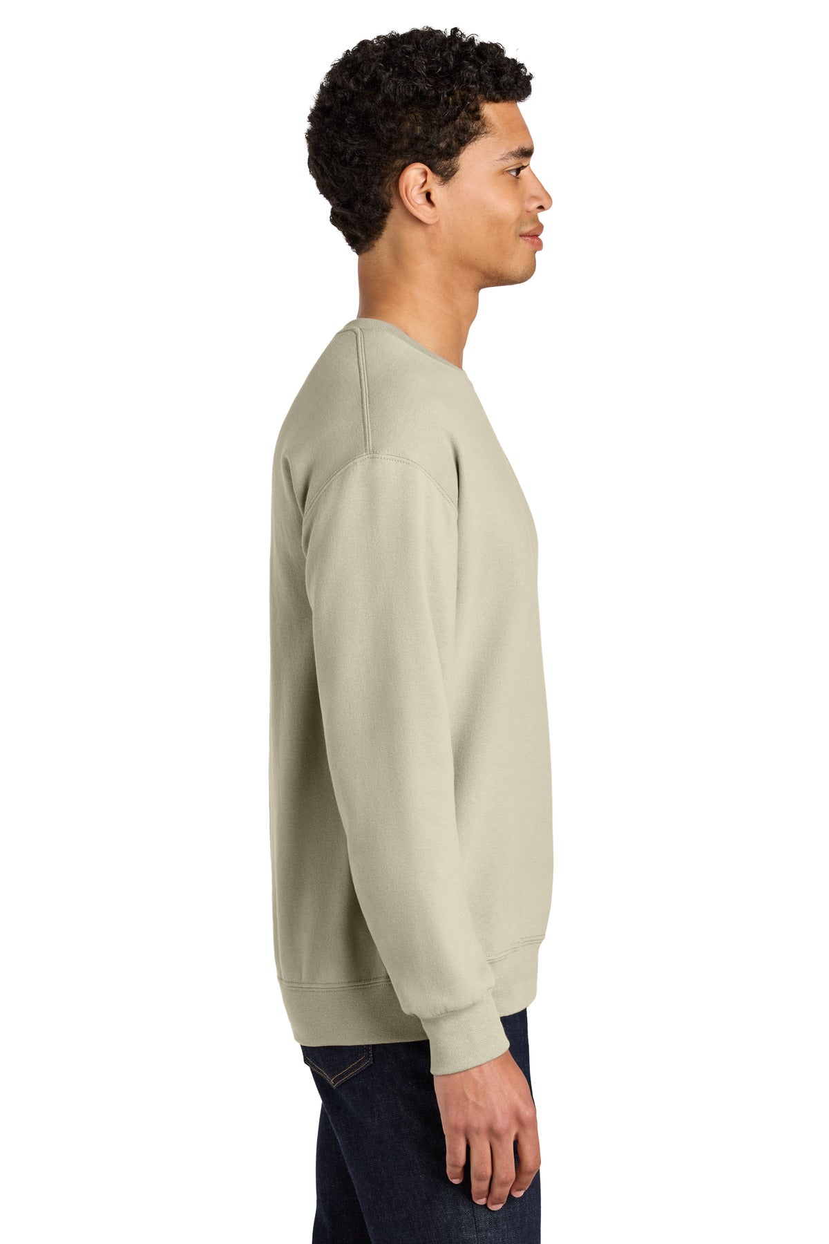 Putty Jerzees Ultimate Unisex CVC Ring Spun Crewneck Sweatshirt IC48M plain