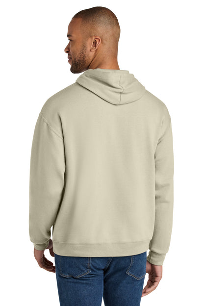 Putty Jerzees Ultimate Unisex CVC Ring Spun Hooded Sweatshirt IC49M plain