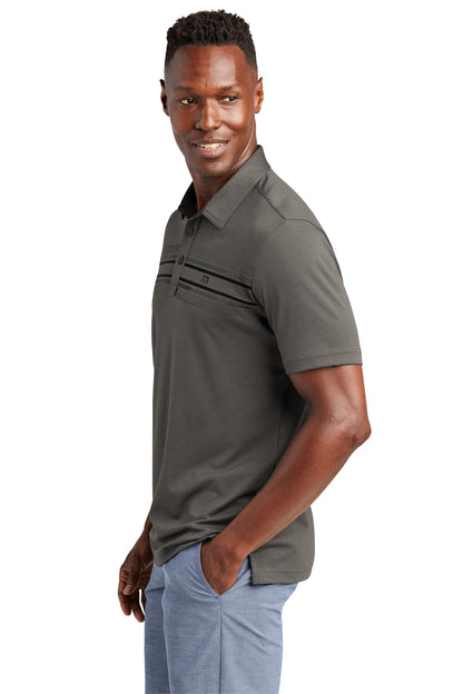 QuiShaGrey TravisMathew Monterey Chest Stripe Polo TM1MW450 plain