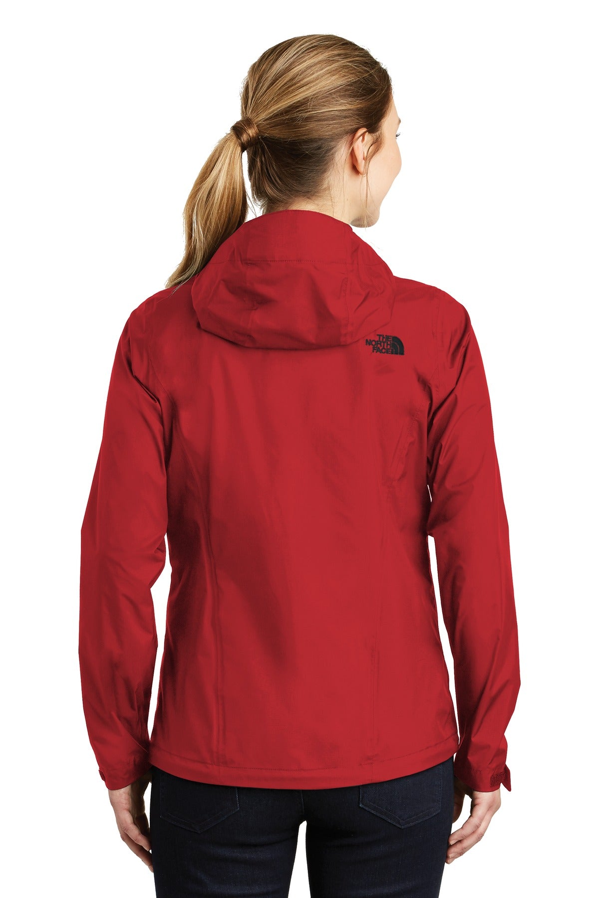 Rage Red The North Face Women's DryVent Rain Jacket. NF0A3LH5 plain