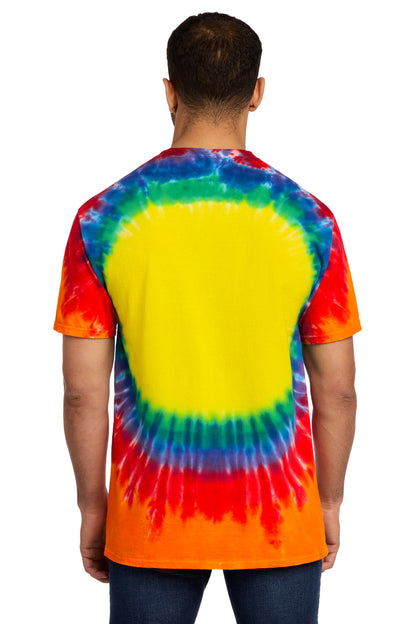 Rainbow Port & Co Window Tie-Dye Tee. PC149 plain