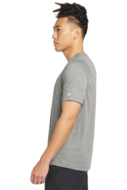 Rainstorm Grey New Era Series Performance Crew Tee. NEA200 plain