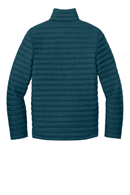 Rear View of AdrBlue Eddie Bauer Packable Quilted Full-Zip EB514 plain