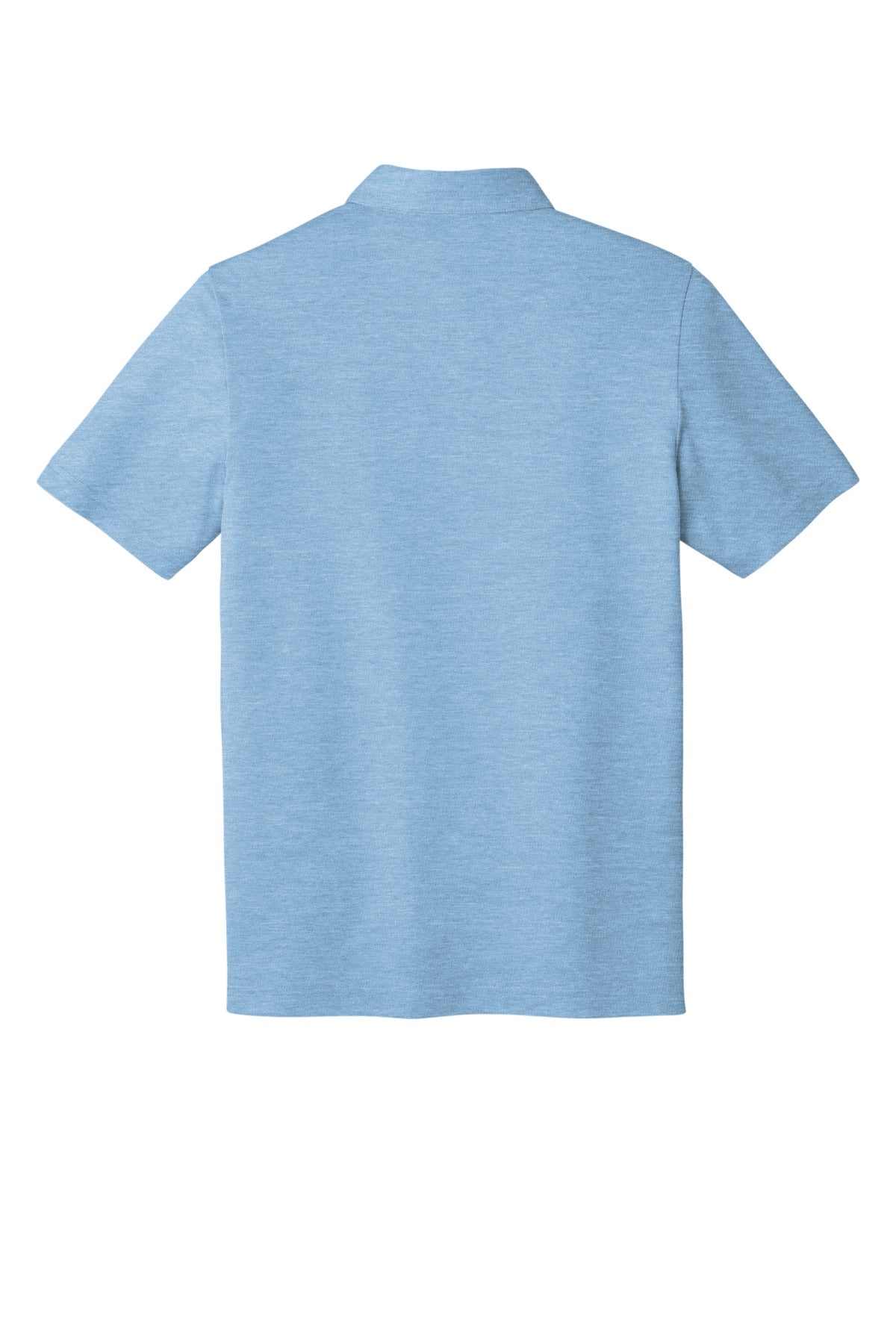 Rear View of AllureHthr TravisMathew Oceanside Heather Polo. TM1MU412 plain