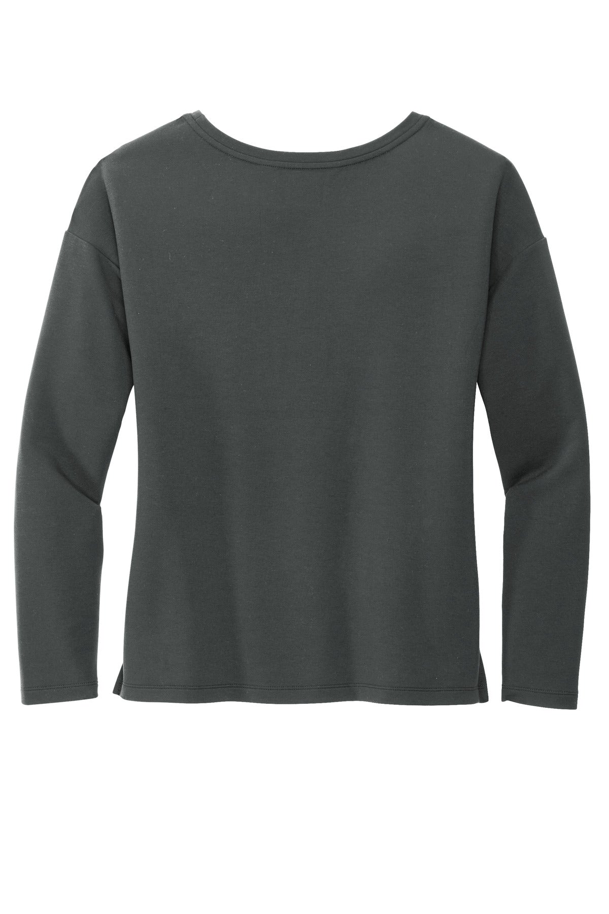Rear View of AnchorGrey Mercer+Mettle Women's Stretch Drop Shoulder Pullover MM3013 plain