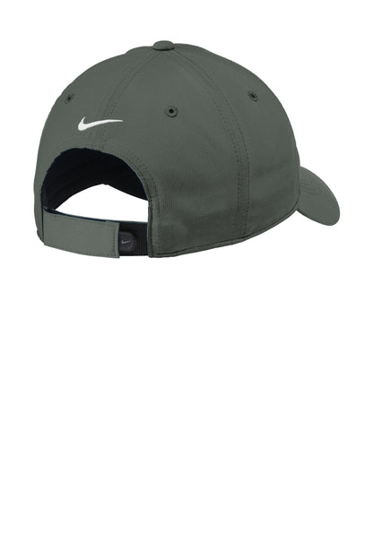 Rear View of Anthracite Nike Dri-FIT Tech Fine-Ripstop Cap NKFB6444 plain
