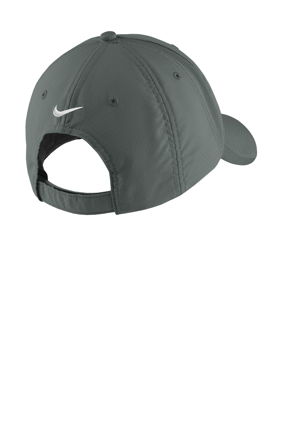 Rear View of Anthracite Nike Sphere Performance Cap NKFD9709 plain