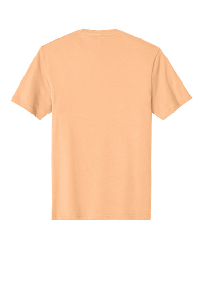 Rear View of Apricot District Perfect Weight Tee. DT104 plain