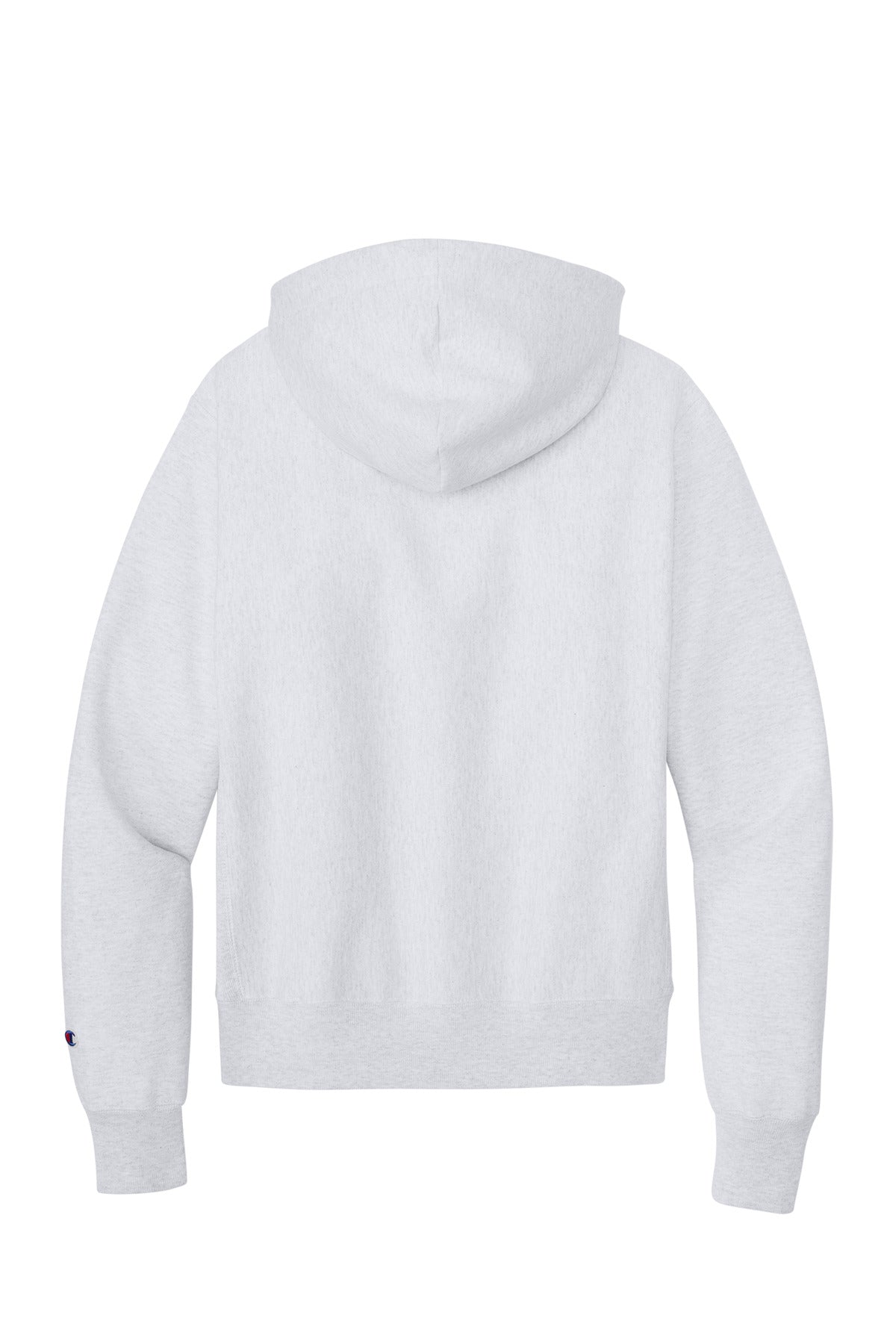 Rear View of Ash Champion Reverse Weave Hooded Sweatshirt S101 plain