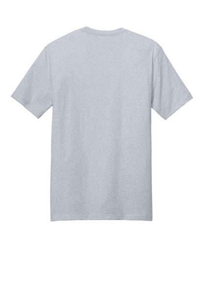 Rear View of Ash District Perfect Weight Tee. DT104 plain