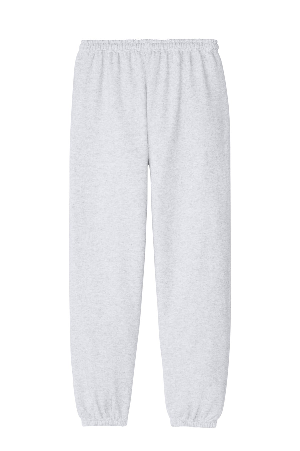 Rear View of Ash Gildan Heavy Blend Sweatpant. 18200 plain