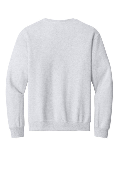 Rear View of Ash Jerzees - NuBlend Crewneck Sweatshirt. 562M plain