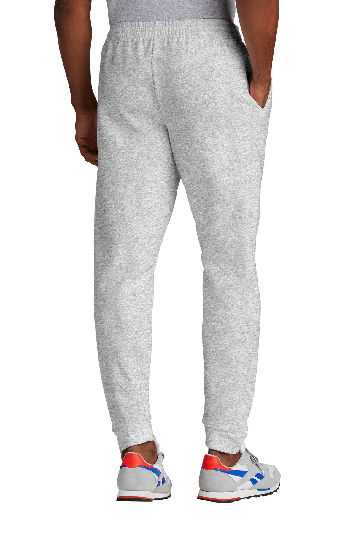 Rear View of Ash Jerzees NuBlend Fleece Jogger 975MP plain