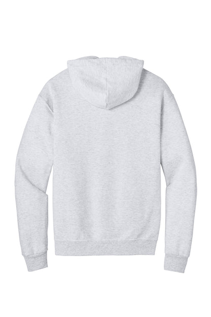 Rear View of Ash Jerzees - NuBlend Full-Zip Hooded Sweatshirt. 993M plain