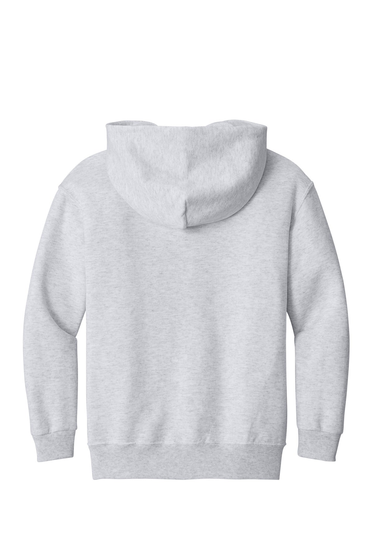Rear View of Ash Jerzees - Youth NuBlend Pullover Hooded Sweatshirt. 996Y plain