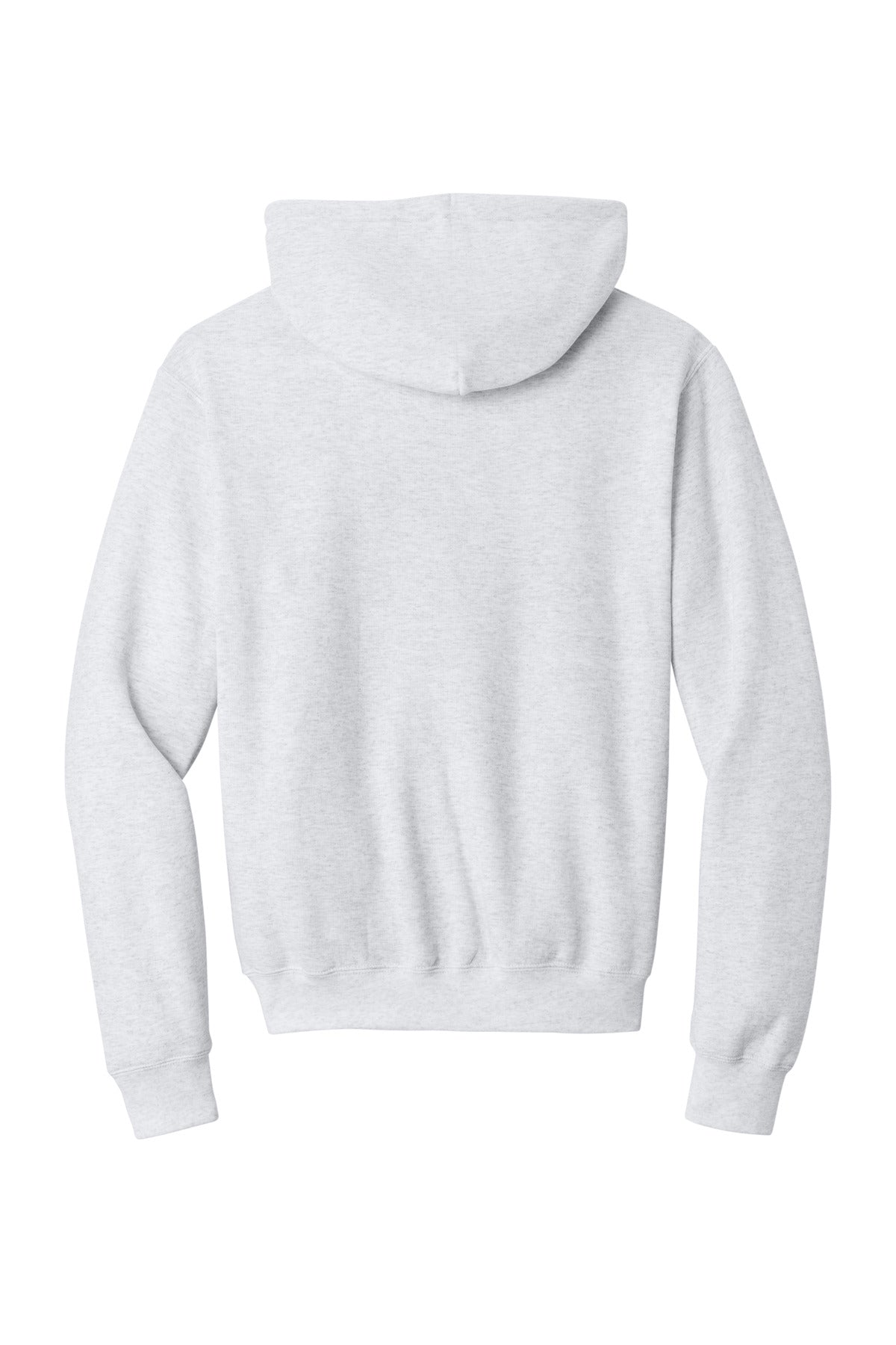 Rear View of Ash Port & Co Core Fleece Pullover Hooded Sweatshirt. PC78H plain