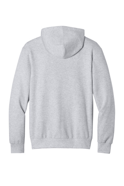 Rear View of Ash Port & Co Easy Fleece Pullover Hooded Sweatshirt PC68H plain