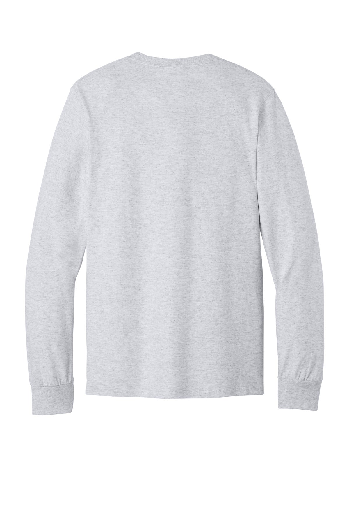 Rear View of Ash Port & Co Tall Long Sleeve Essential Pocket Tee. PC61LSPT plain