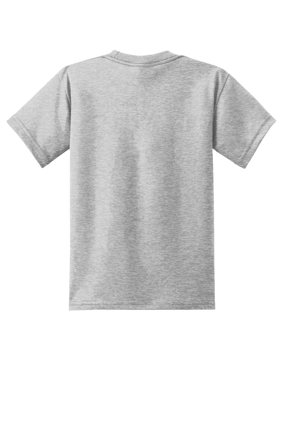 Rear View of Ash Port & Co Youth Core Blend Tee. PC55Y plain