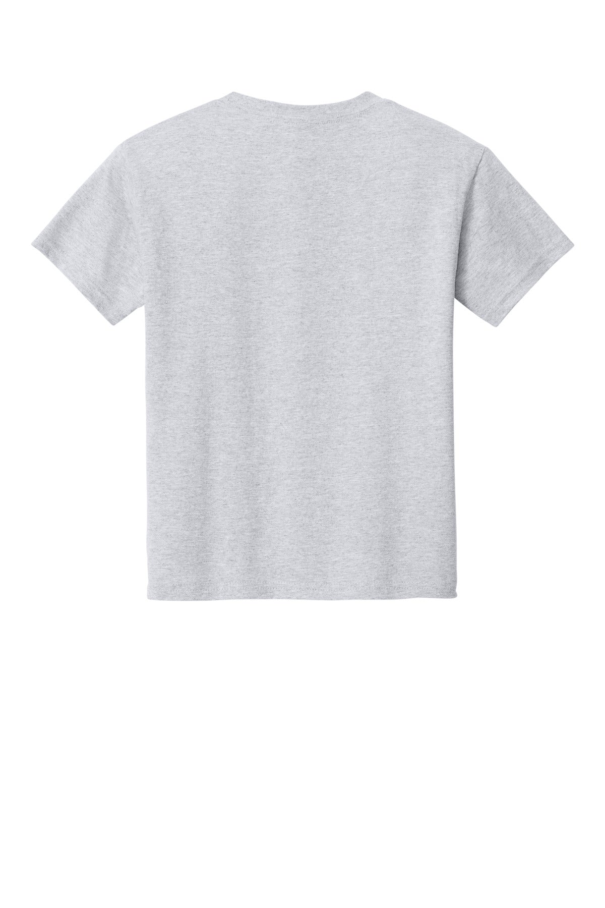 Rear View of AshGrey Gildan Youth Light Cotton Tee 3000B