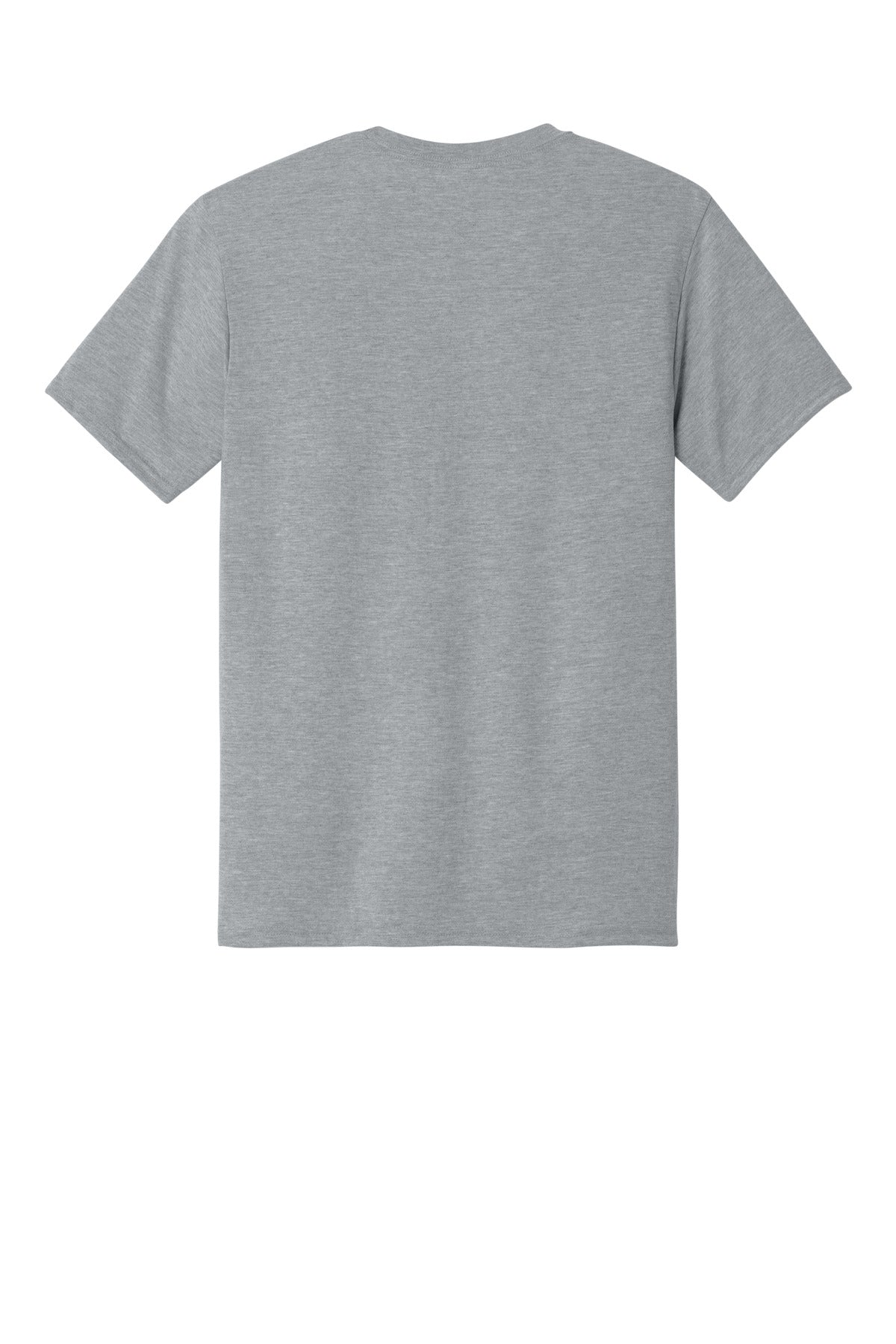 Rear View of AthlHthr Jerzees Dri-Power 100% Polyester T-Shirt. 21M plain