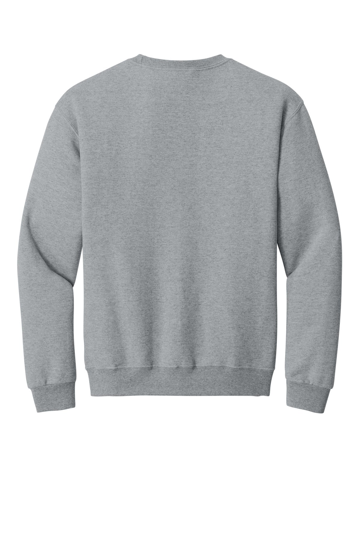Rear View of AthlHthr Jerzees - NuBlend Crewneck Sweatshirt. 562M plain