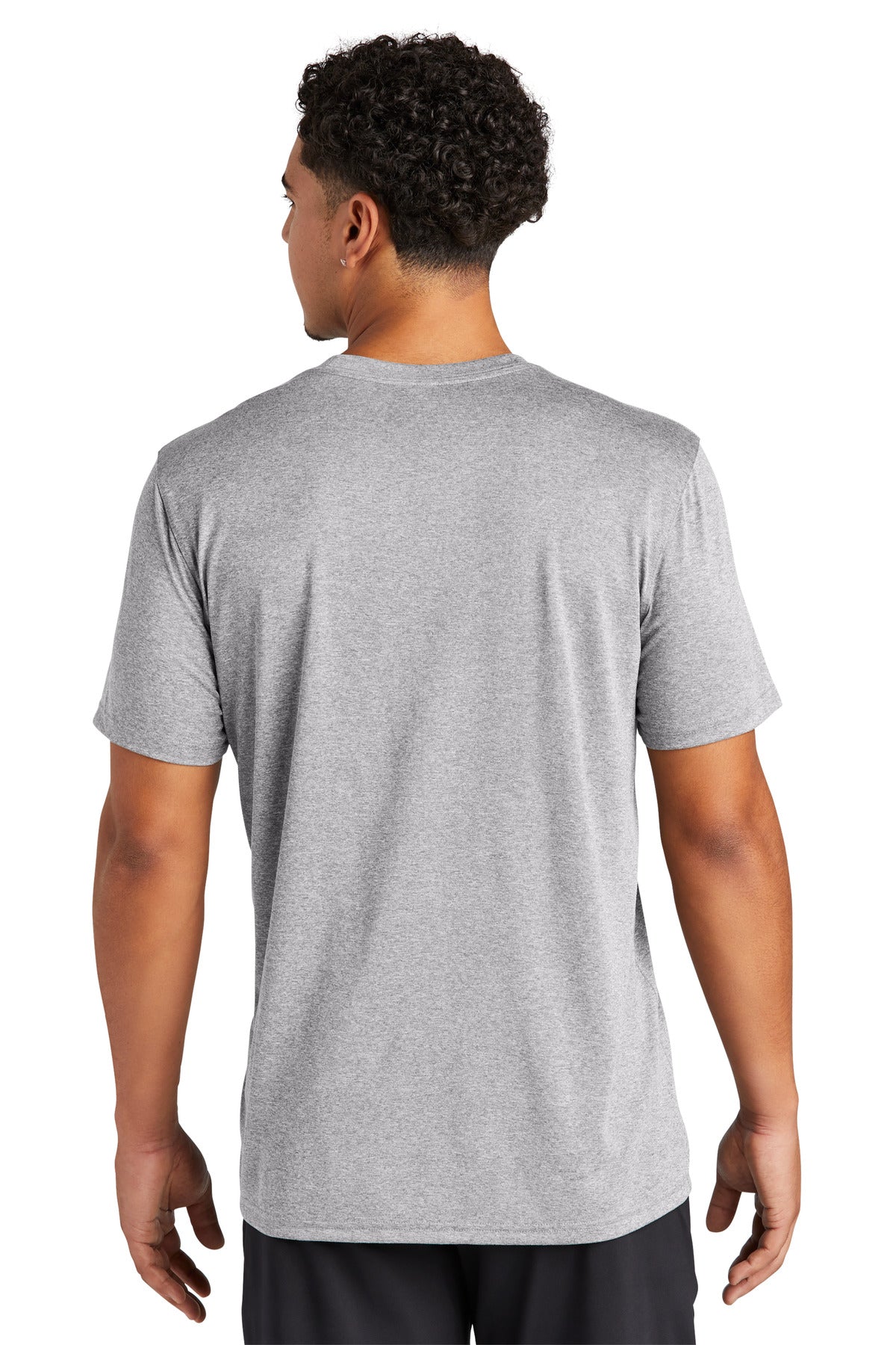 Rear View of AthlHthr Sport-Tek Echo Tee ST760 plain