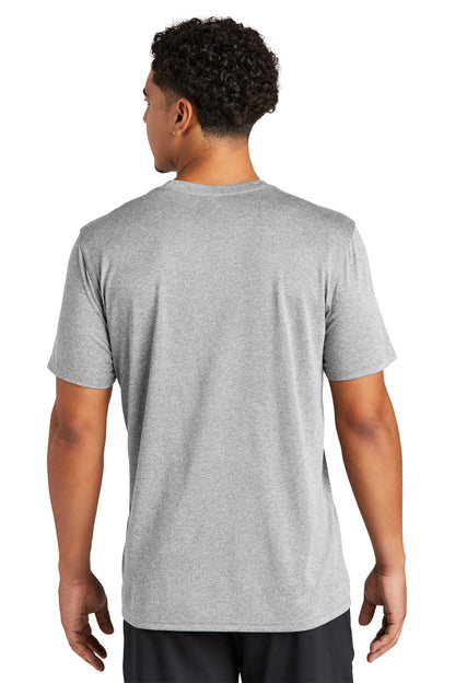 Rear View of AthlHthr Sport-Tek Echo Tee ST760 plain