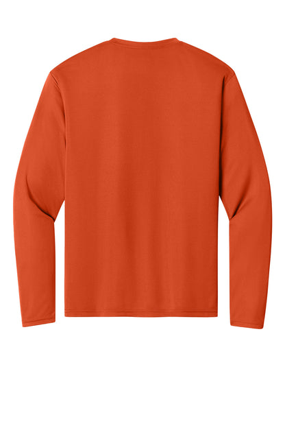 Rear View of AthlOrange A4 Cooling Performance Long Sleeve Tee A4N3165 plain
