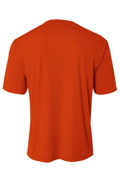 Rear View of AthlOrange A4 Cooling Performance Short Sleeve Tee A4N3142 plain